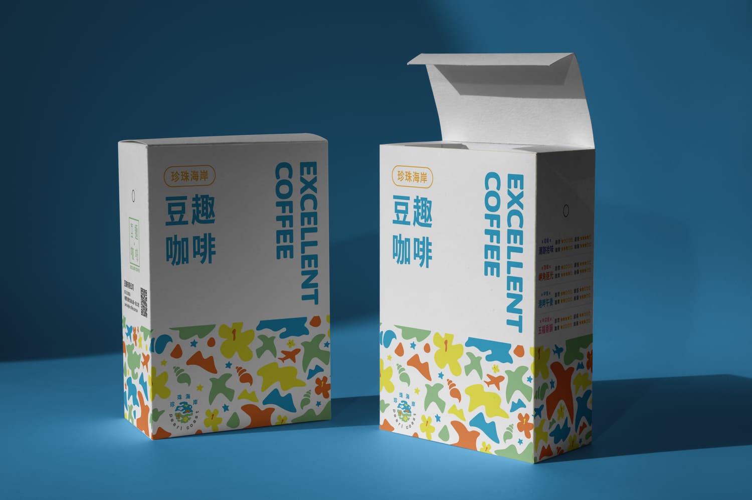 豆趣咖啡產品包裝展示